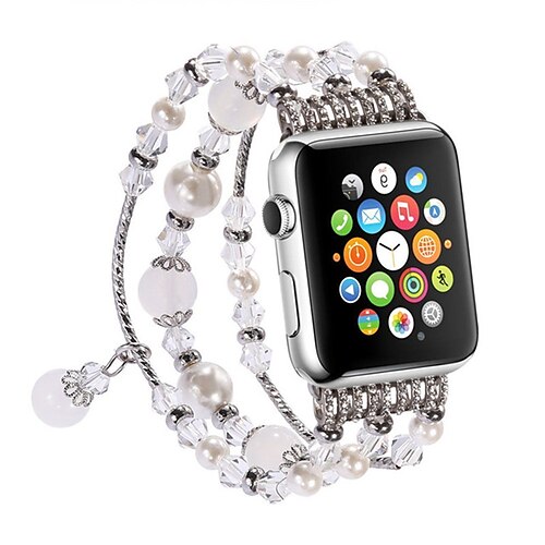 Apple Watch Series 7 6 5 4 3 2 1 SE Women Jewelry Band Beads Strap Bracelet
