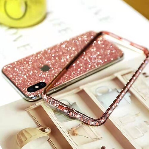 

Glitter Rhinestone Case For Apple iPhone 14 Pro Max 13 12 11 iPhone SE 2022 2020 X XR XS Max 8 7 Plus Sparkle Diamond Bumper Back Cover Metal Shockproof