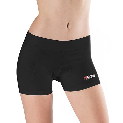 

21Grams Women's Cycling Underwear Shorts Bike Shorts Padded Shorts / Chamois Form Fit Mountain Bike MTB Road Bike Cycling Sports Graphic Geometic 3D Pad Breathable Quick Dry Static-free Black Spandex