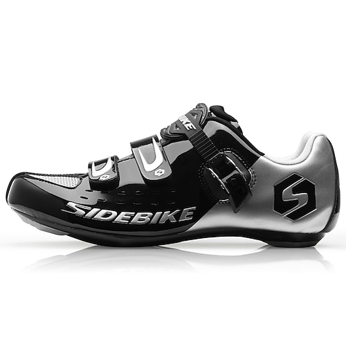 

SIDEBIKE Road Bike Shoes Carbon Fiber Waterproof Breathable Anti-Slip Cycling Black Red Green Men's Cycling Shoes / Cushioning / Ventilation / Synthetic Microfiber PU / Cushioning / Ventilation