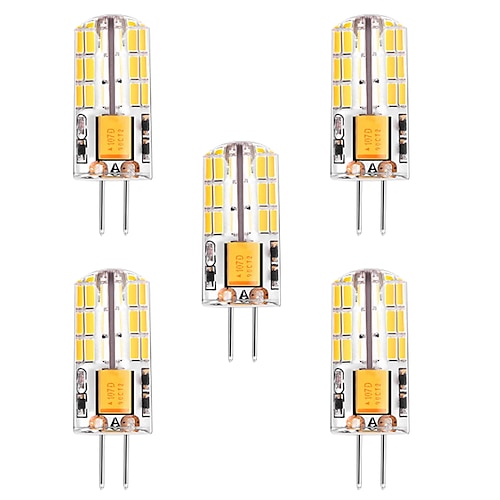 

5pcs 3 W LED Corn Lights LED Bi-pin Lights 300 lm G4 T 48 LED Beads SMD 4014 Warm White White 12 V