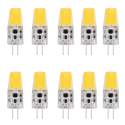 

10pcs 4 W LED Bi-pin Lights 400 lm G4 T 1 LED Beads COB Warm White White 12 V / CE Certified