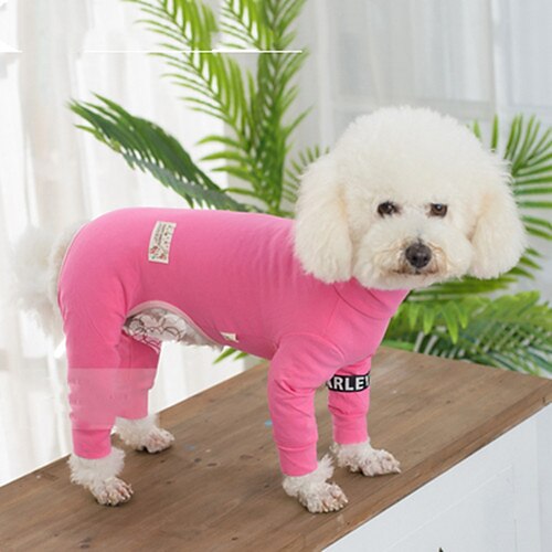 

Dog Pajamas Puppy Clothes Solid Colored Keep Warm Winter Dog Clothes Puppy Clothes Dog Outfits Black Purple Red Costume for Girl and Boy Dog Plush Fabric XS S M L XL