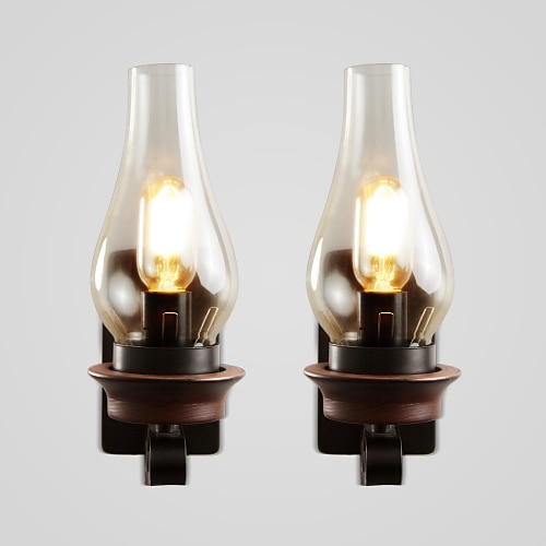 

Creative Vintage Wall Lamps LED Wall Sconces Bedroom Glass Wall Light 110-220V 220-240V 60 W