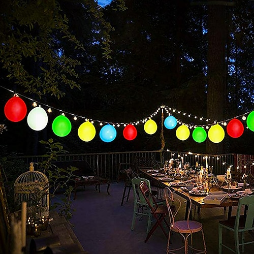 

10Pcs Mini LED Party Balloons Lights Decoration White Light for Paper Lanterns Include Batteries