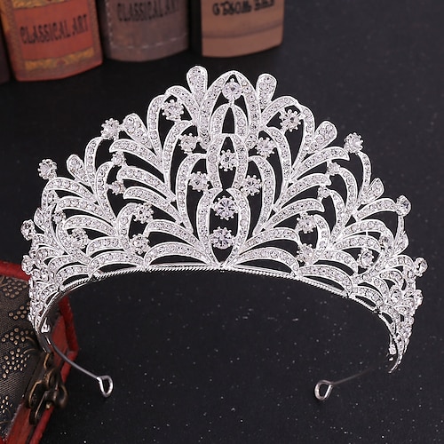 

Alloy Crown Tiaras / Headdress / Headpiece with Sparkling Glitter / Glitter 1pc Wedding Headpiece