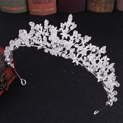 

Strass / Legering Crown Tiaras med Krystall / Rhinstein 1 Deler Bryllup Hodeplagg