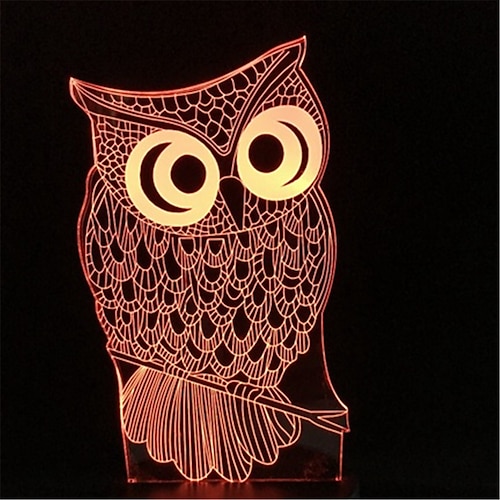 

Irregular 3D Nightlight Night Light For Children Creative Birthday USB 1pc