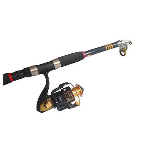 Telespin Rod Fishing Rod Fishing Rod and Reel Combo Telespin Rod 291 cm  Carbon Telescopic Medium Light (ML) Sea Fishing 2024 - $40.99