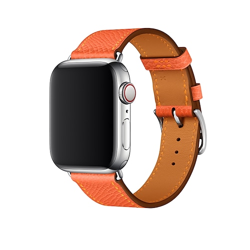 

1 pcs Bracelet de montre connectée pour Apple iWatch Series 8 7 6 5 4 3 2 1 SE Apple Watch Vrai Cuir Montre intelligente Sangle Bracelet en Cuir Bande d'affaires Remplacement Bracelet