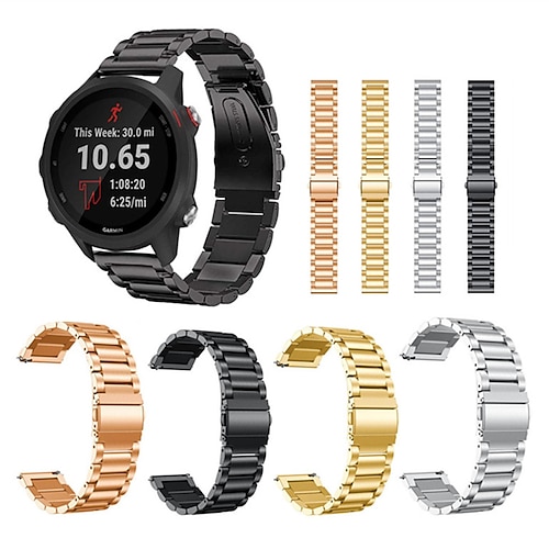 

Cinturino intelligente per Garmin Forerunner 55 245 645 Music Approach S42 S40 S12 Venu 2 Plus / Sq / Sq Musica Vivomove 3 HR Luxe Style Sport Avvicinati a S42 / S40 / S12 Acciaio inossidabile