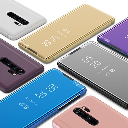 

Luxury Smart Clear View Mirror Flip Stand Phone Case for Xiaomi Redmi Note 8 Note 8 Pro Note 7 Note 7 Pro K20 K20 Pro Mi 9T 9T Pro 9 9SE 8 8 Lite F1