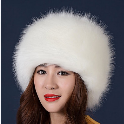 

Men's Hat Trapper Hat White Black Gray Basic / Women's / Color Block / Winter / Solid Colored / Unisex