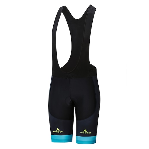 

Miloto Per uomo Salopette da ciclismo Bicicletta Pantaloncini imbottiti di protezione Pantaloncini Pantaloni Traspirante Asciugatura rapida Design anatomico Gli sport Inverno Nero / Bianco Ciclismo