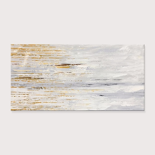 

Oil Painting Hand Painted Horizontal Abstract Modern Rolled Canvas (No Frame)