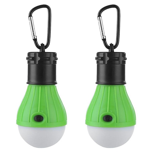 

Outdoor Camping Light Waterproof with Hook 2pcs 3W Dimmable White Batteries Powered Outdoor Lighting Swimming Pool Portable LED Tent Light Mini Camping Light 3 LED Beads