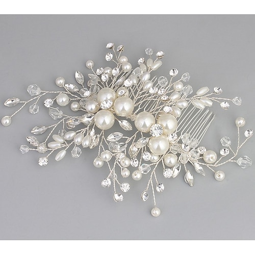 

Crystal / Imitation Pearl / Alloy Hair Combs with Crystal / Imitation Pearl 1 PC Wedding Headpiece
