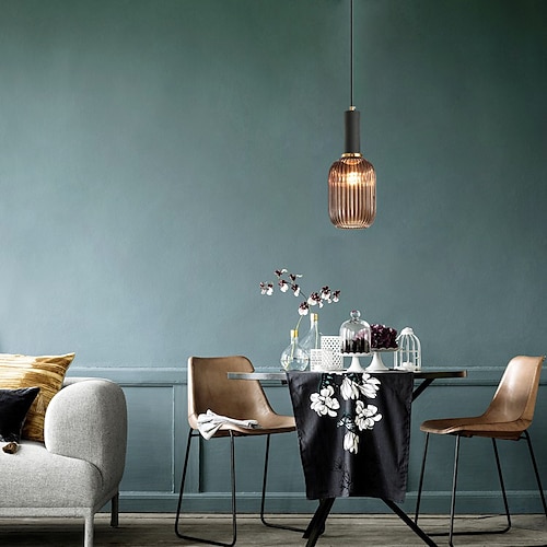 

14 cm Single Design Pendant Light Glass Brushed Electroplated Artistic Modern 220-240V