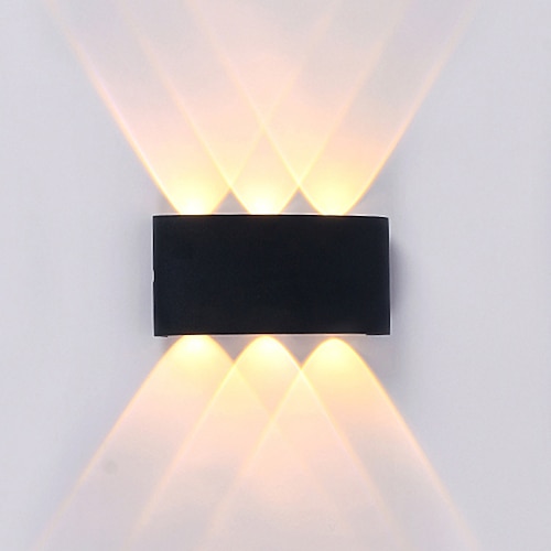 

3-Light 17cm LED Wall Lights Geometric Design Waterproof Outdoor Wall Lights Modern Minimalist Style Aluminum Living Room Bedroom Corridor Wall Light IP65 220-240V