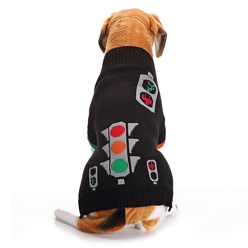 

Dog Sweater Puppy Clothes Geometic Casual / Daily Winter Dog Clothes Puppy Clothes Dog Outfits Black Costume for Girl and Boy Dog Acrylic Fibers XS S M L XL XXL