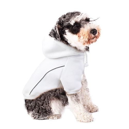 

Dog Cat Coat Shirt / T-Shirt Hoodie Simple Solid Colored Leisure Euramerican Outdoor Winter Dog Clothes Puppy Clothes Dog Outfits White Black Gray Costume for Girl and Boy Dog Poly / Cotton Blend S M