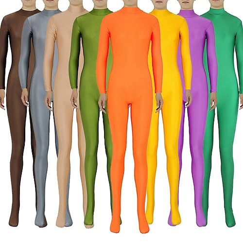 

Zentai Suits Catsuit Skin Suit Cosplay Adults' Spandex Lycra Cosplay Costumes Charm Sex Men's Women's Solid Colored Halloween / Machine wash / Hand wash / Leotard / Onesie / High Elasticity / Stage