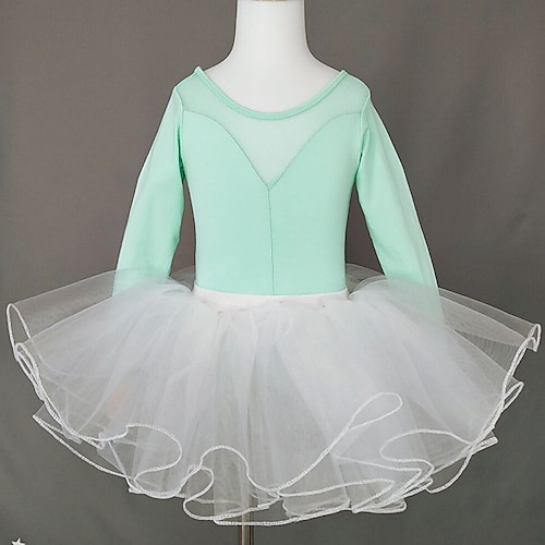 

Kids' Dancewear Ballet Skirts Gore Girls' Training Performance Long Sleeve Natural Tulle