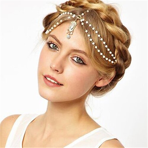 

Alloy Headbands / Headpiece / Hair Clip with Flower Comb 1 PC Wedding / Anniversary Headpiece