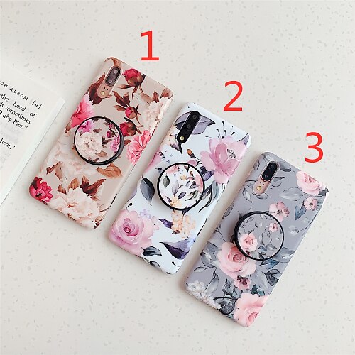 

Phone Case For Huawei Back Cover P40 P40 Pro P20 P20 Pro P20 lite P30 P30 Pro P30 Lite Huawei Mate 20 lite Huawei Mate 20 pro with Stand IMD Frosted Flower / Floral TPU