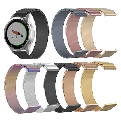 

1 Pcs Watch Band Milanese Loop Strap for Garmin Vivoactive 4S Stainless Steel Bracelet