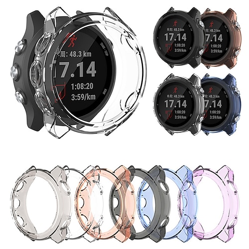 

Soft Ultra-Slim Crystal Clear TPU Protector Case Cover For Garmin Forerunner 245/245 Music Smart Watch Protective Accessories