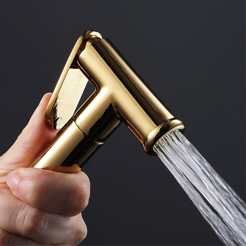 

Bidet Faucet Gold Toilet Handheld Self-Cleaning Clean Spray Gun