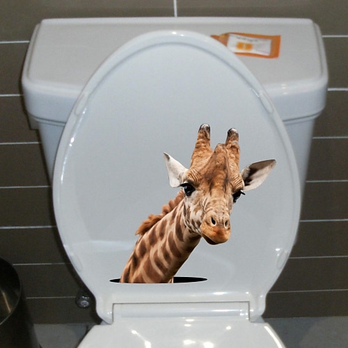

Toilet Stickers - Animal Wall Stickers Animals Living Room / Bedroom / Kitchen 29X27cm