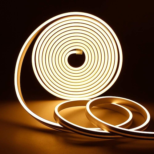 

1m 3.3ft Neon LED Strip Light Flexible Waterproof White Red Yellow Blue Green DIY Indoor Outdoor Backlight Party Décor DC 12V