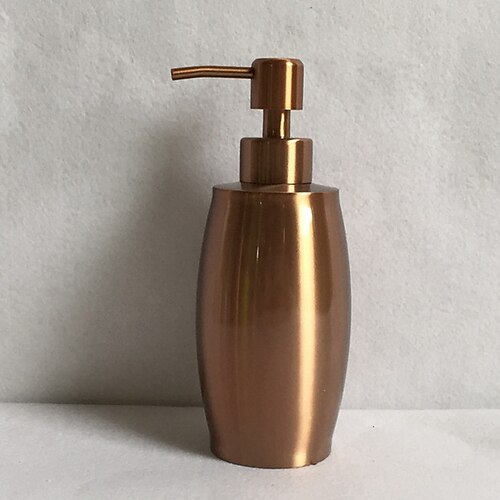 

Soap Dispenser Stainless Steel Painted Finishes Hand Press Automatic Dispenser 350 Ml Rose Gold 1pc