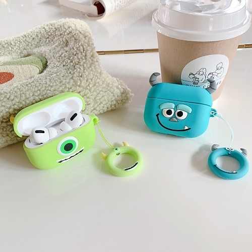Case Cover Compatible with AirPods Pro Dustproof Cartoon Silicone Headphone Case