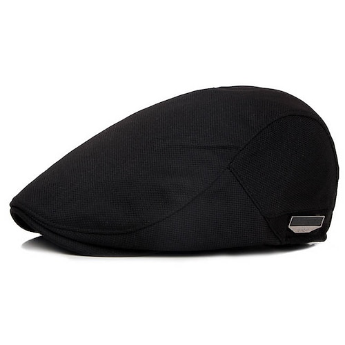 

Men's Basic Beret Hat Solid Colored Hat Vintage Flat Cap Driving Hunting Cap Newsboy Hat Fall