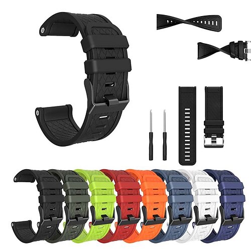 

Watch Band for Fenix 5x / Fenix 3 HR / Fenix 3/2 Garmin Classic Buckle Silicone Wrist Strap
