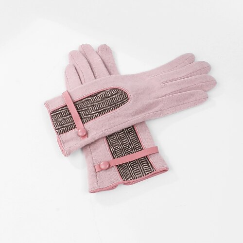 

Nylon / Wool Wrist Length Glove Artistic Style / Vintage Style With Button Wedding / Party Glove