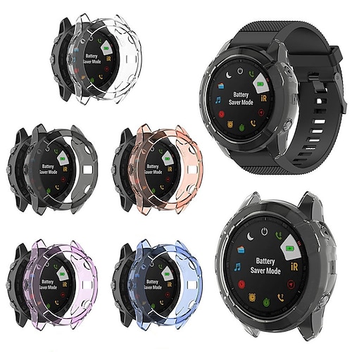 

Etuier Kompatibel med Garmin fenix 6x / Fenix 6X Pro TPU Klokke Deksel