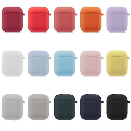 

Case For Apple Scene Map Air Pods 1st and 2nd Generation Universal Pure Soft Silicone Matte All-Inclusive Drop-proof Headphone Case KL5C42