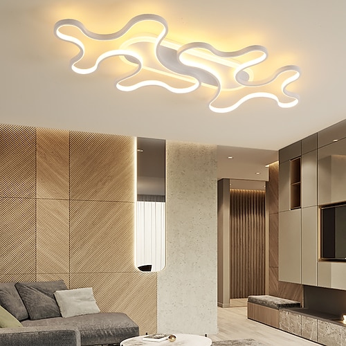 

95 cm Circle Design Flush Mount Lights Metal Linear Novelty Painted Finishes LED Modern 220-240V