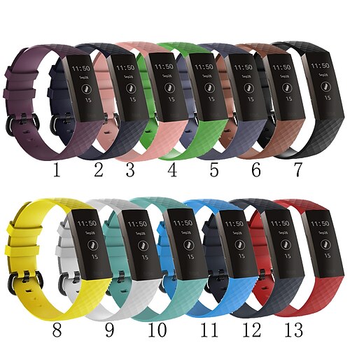 

Sport Bands For Fitbit Charge 3 Strap Soft TPU Watch Strap Bracelet Replacement Belt For Fit bit Charge 3 Band