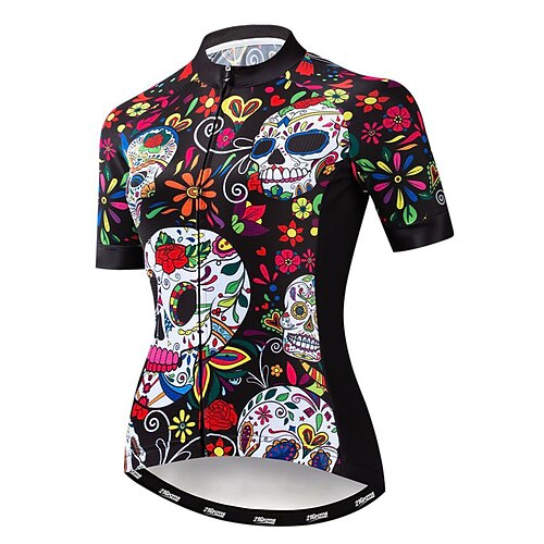 

21Grams Mulheres Camisa para Ciclismo Manga Curta Moto Camisa / Roupas Para Esporte Blusas com 3 bolsos traseiros Ciclismo de Montanha Ciclismo de Estrada Respirável Secagem Rápida Pavio Humido Bolso