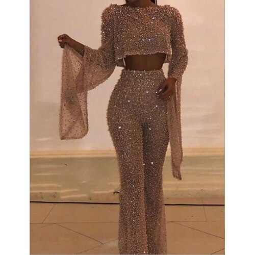 

Women's Gold Romper Solid Colored