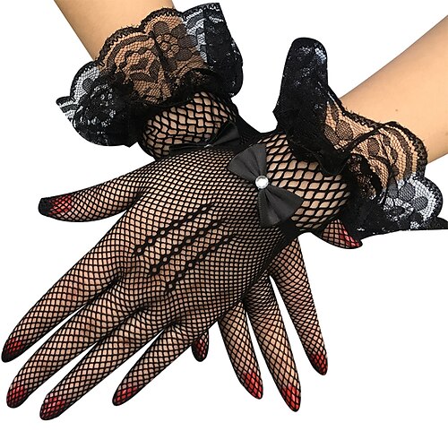 

Nylon Wrist Length Glove Party / Evening / Gloves With Trim Wedding / Party Glove