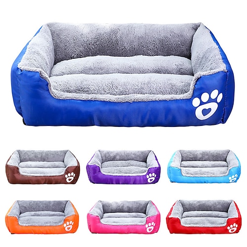 

Cat Dog Mattress Pad Bed Bed Blankets Solid Colored Waterproof Cute Fabric Cotton for Large Medium Small Dogs and Cats