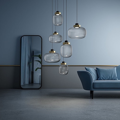 

18 cm Single Design Pendant Light Metal Cylinder Electroplated Nordic Style Generic