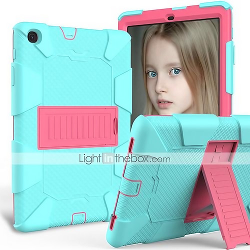 

Tablet Case Cover For Samsung Galaxy Tab A8 A7 Lite A 8.4 A 8.0 A 10.1 Armor Defender Rugged Protective with Adjustable Kickstand Shockproof Solid Colored TPU PC