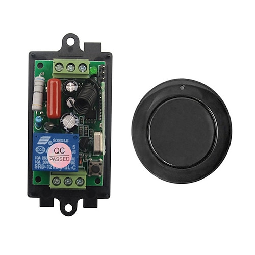 AC 220V 1CH RF 433MHz Wireless Remote Control Switch Module Learning Code Relay/1000W Load